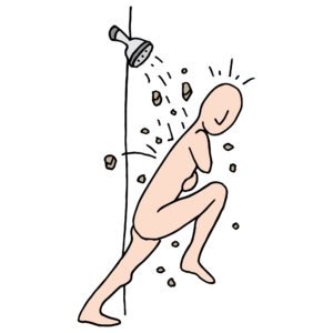 hard water in shower - salt-free water softener