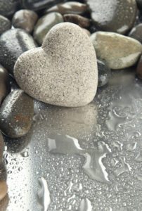 heart shaped rock - soft water - saltless water softener